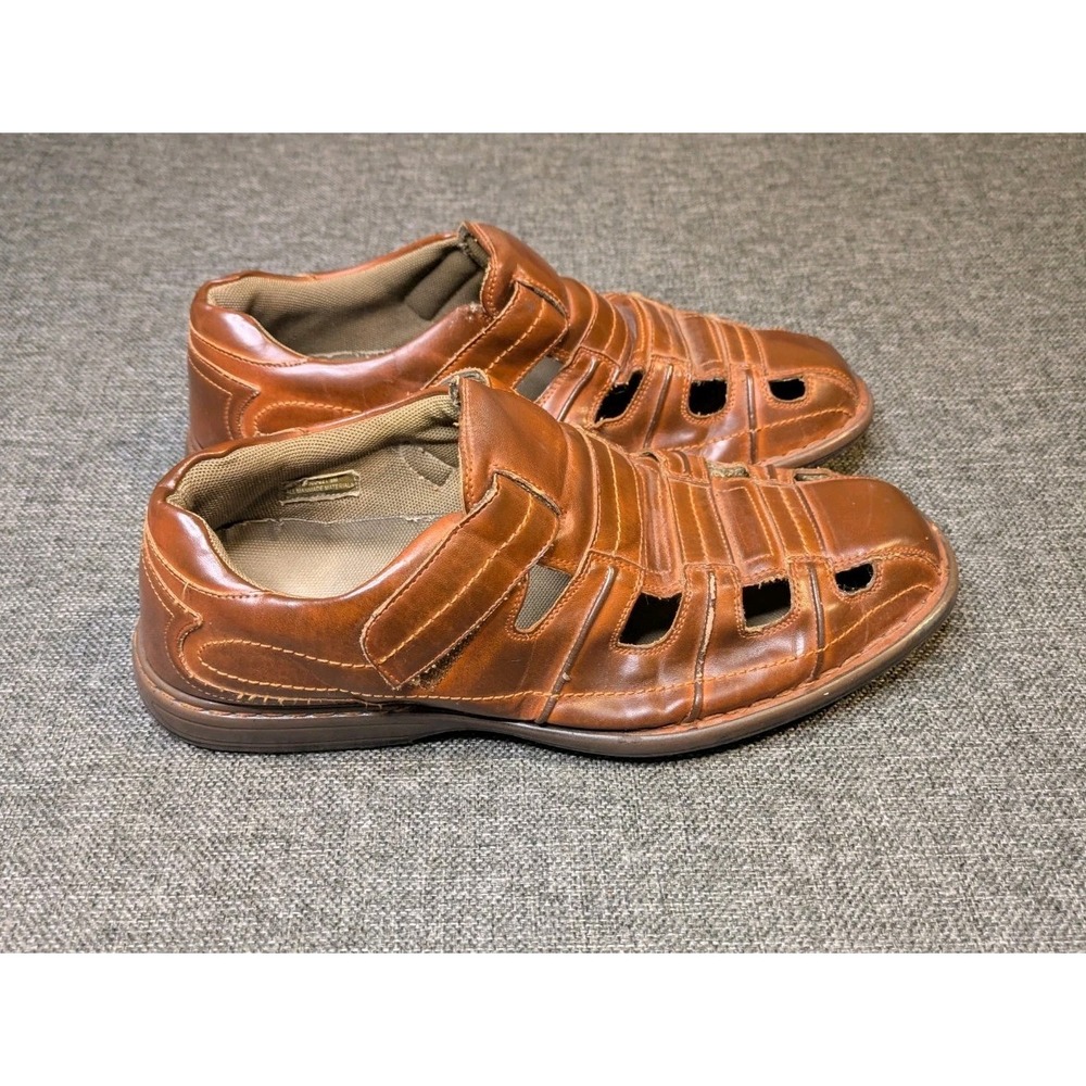Stacy Adams Shoes Mens Size 9 Brown Fisherman Brown Sandals Comfort 24787-221